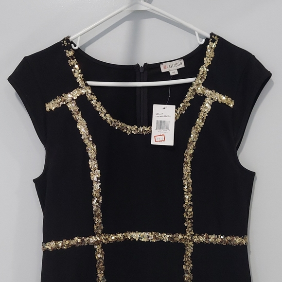Women's Guess black bress size L/G - Picture 5 of 8